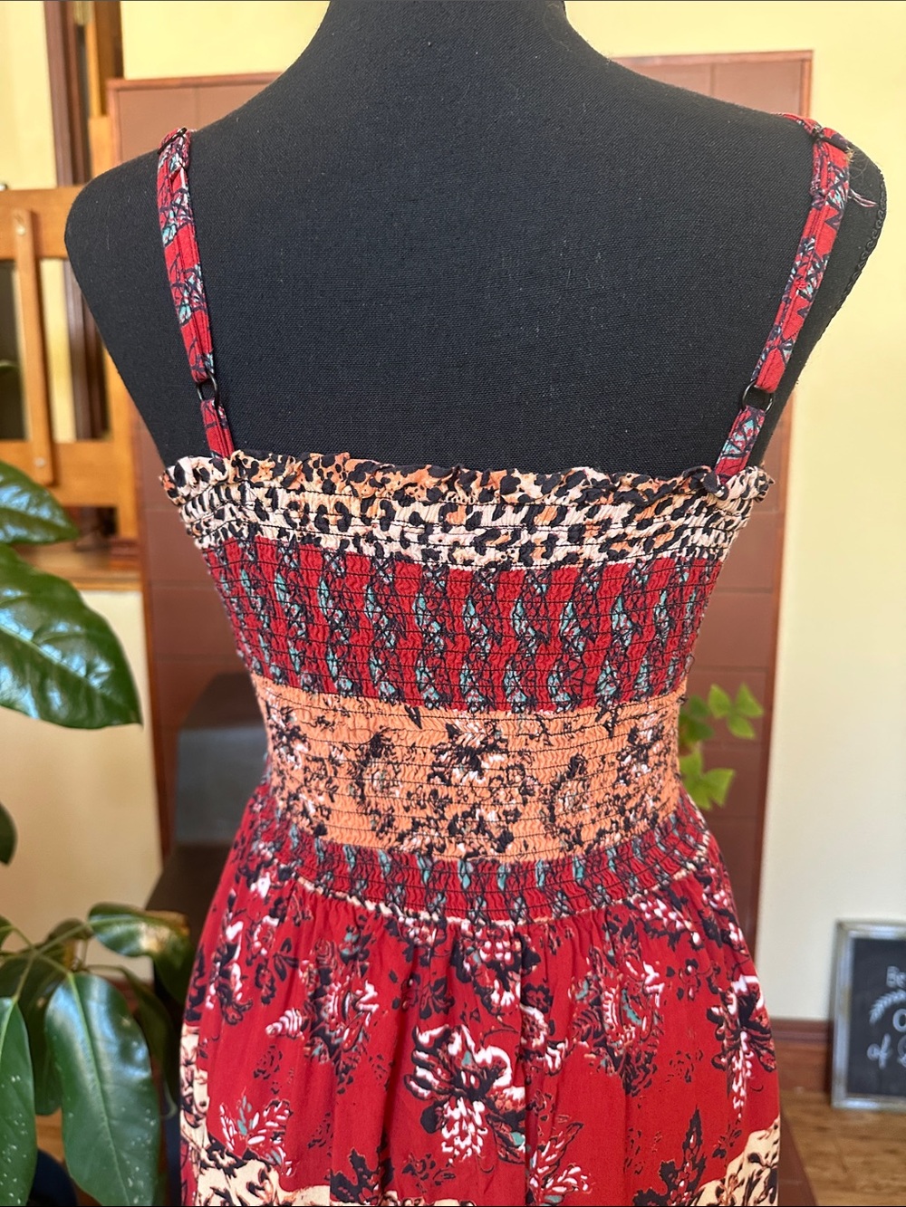 #258- BootBarn Angie bohemian patchwork maxi dress - Picture 9 of 11